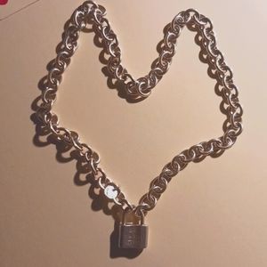 TIFFANY 1837 CHOKER /PADLOCK 925 SILVER CHOKER